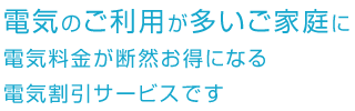 電気割引サービスです